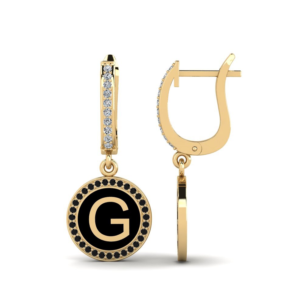 Black Sapphire Women's Earring Elmolt - G