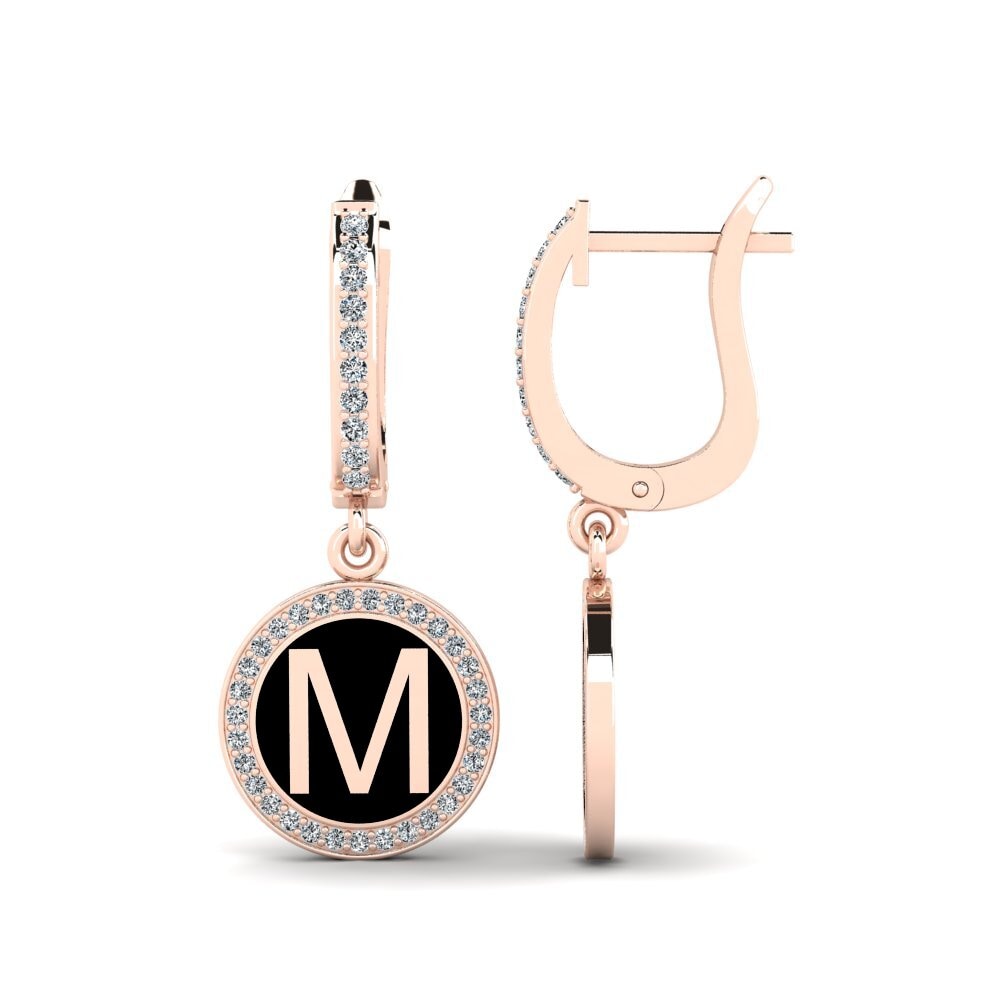 14ct Rose Gold Women's Earring Elmolt - M