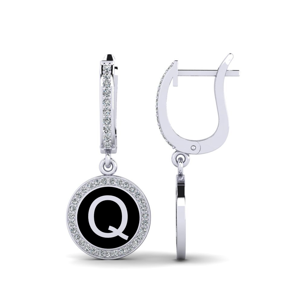 950 Platinum Women's Earring Elmolt - Q