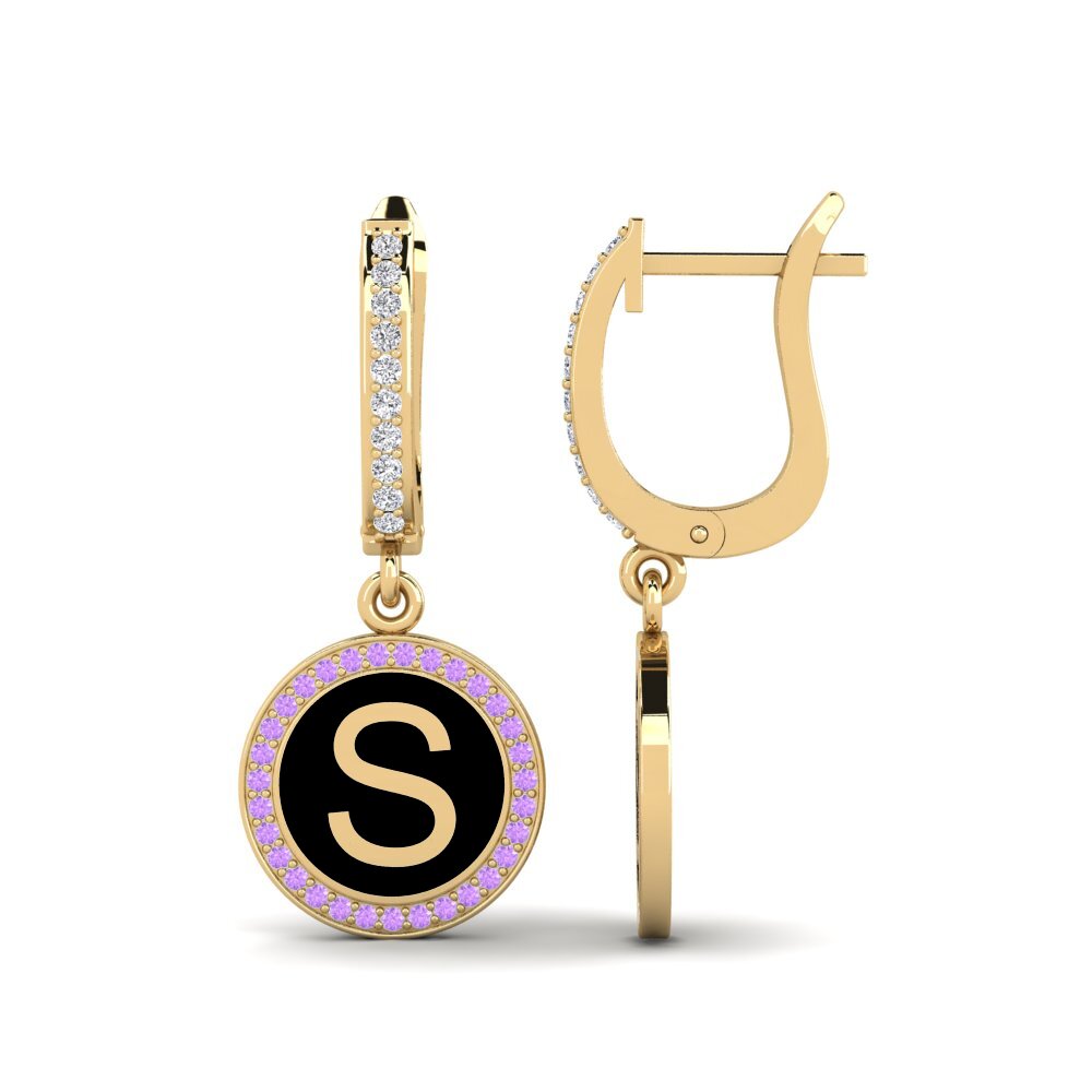 Amethyst Women's Earring Elmolt - S