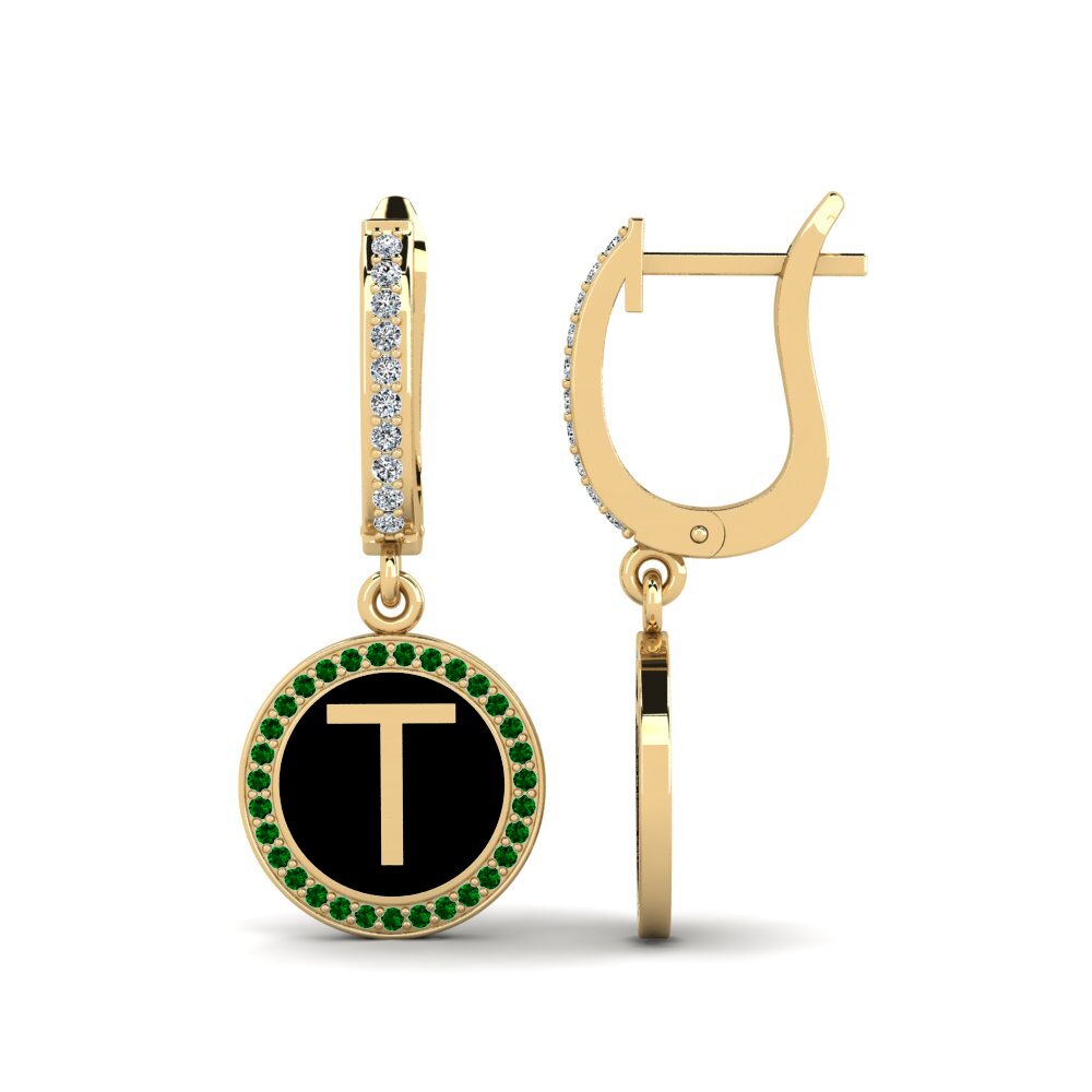 Green Zirconia Women's Earring Elmolt - T