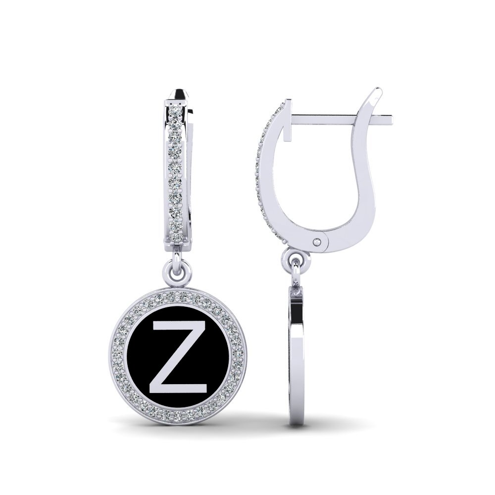 950 Palladium Women's Earring Elmolt - Z