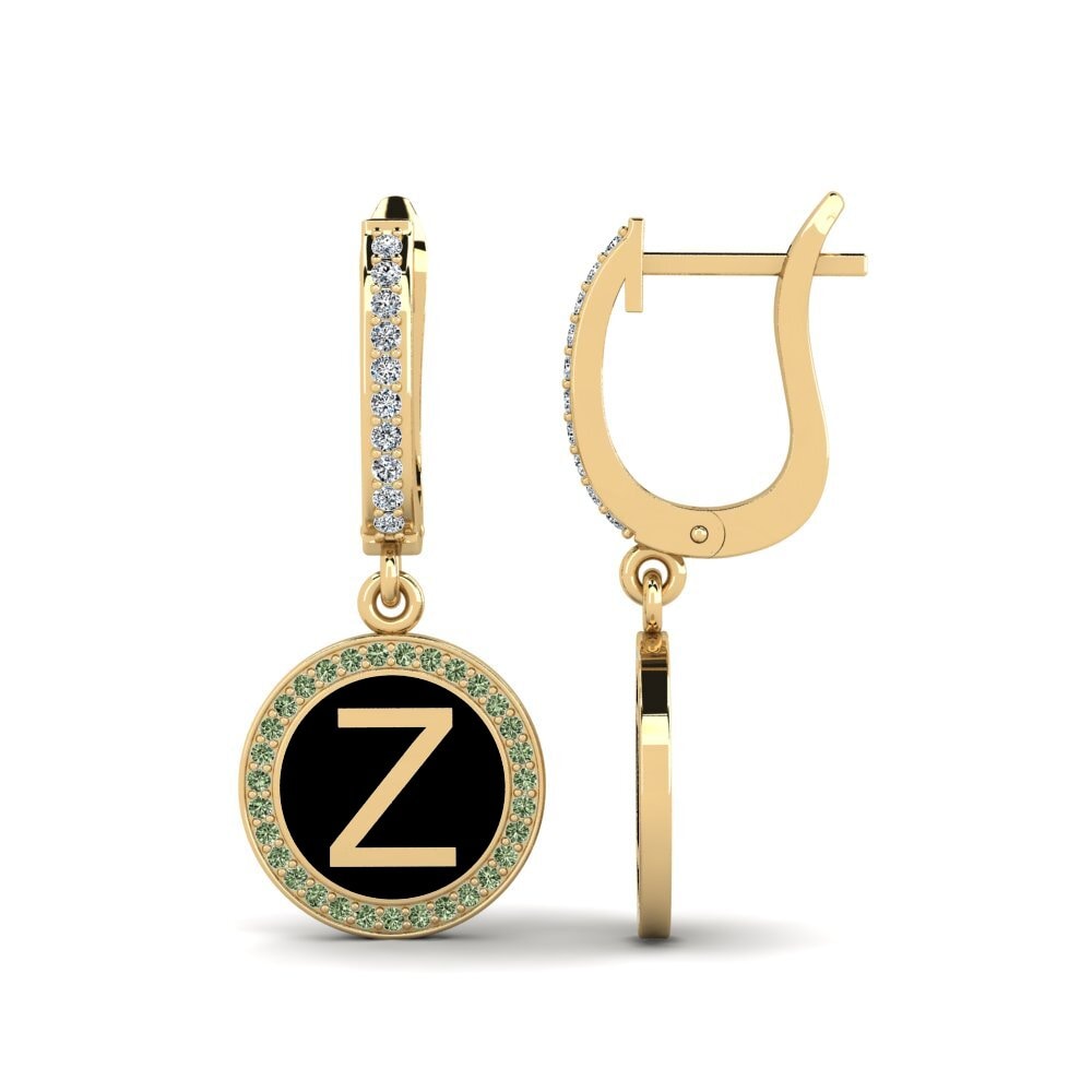 Green Diamond Women's Earring Elmolt - Z