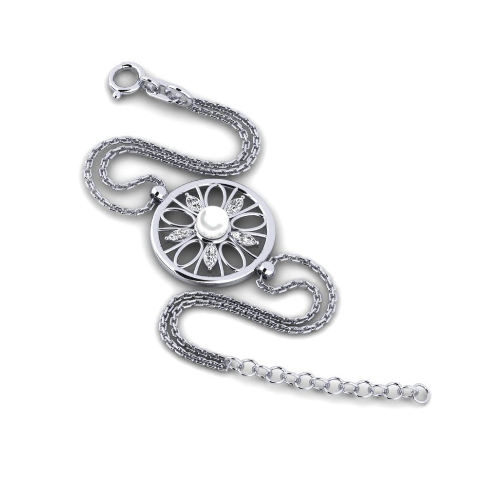 950 Platinum Lab Grown Diamond Women's Bracelet Mangalaj