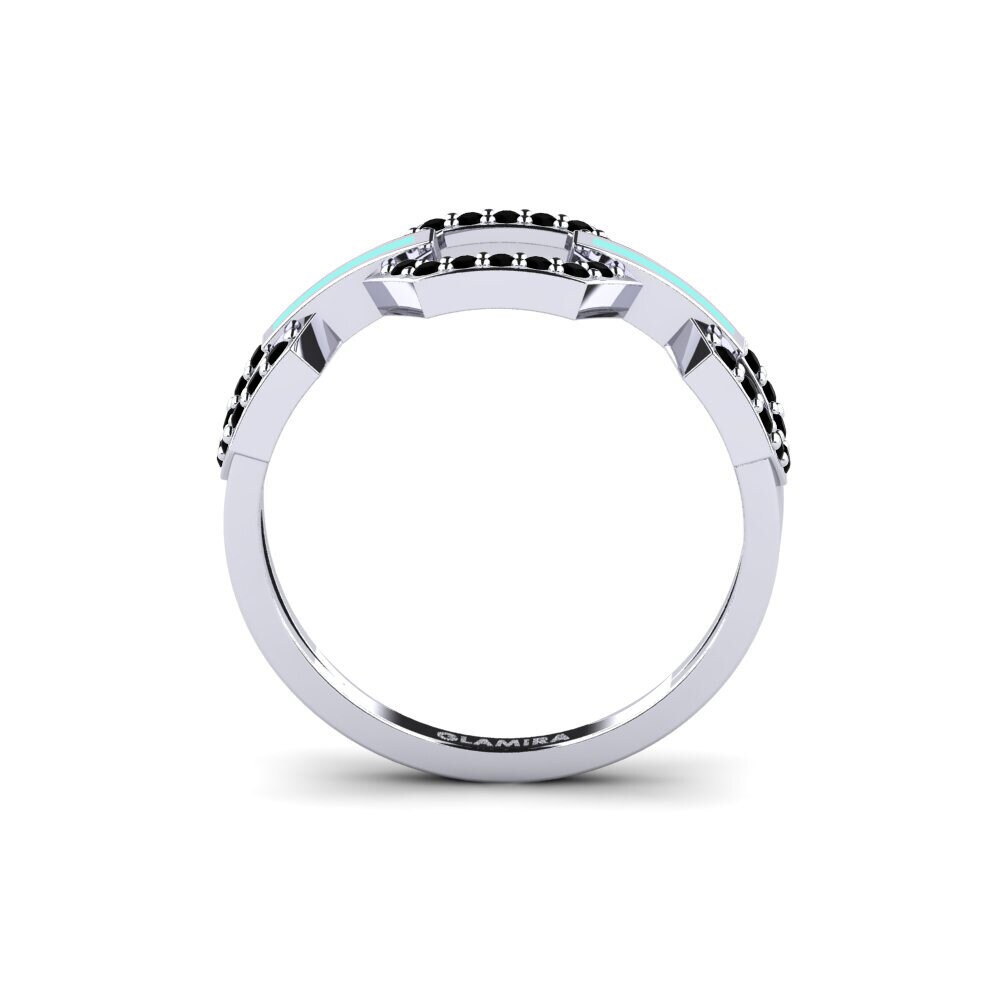 Black Sapphire Ring Figree