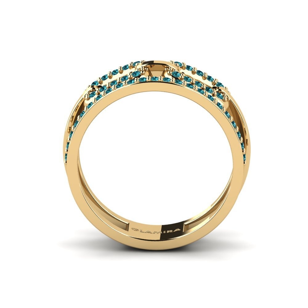 Diamante Azul Anel Zmysel