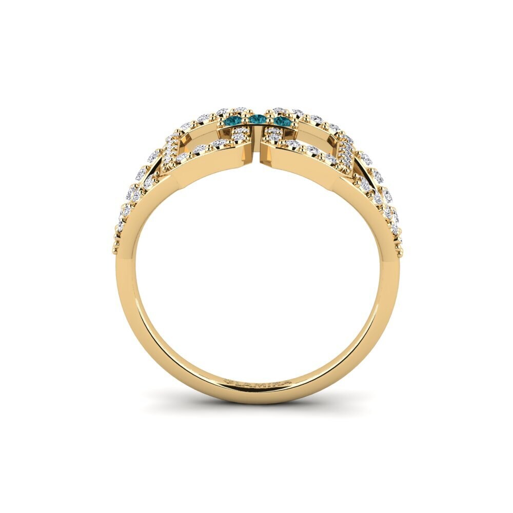 Diamante Azul Anel Chishamiso