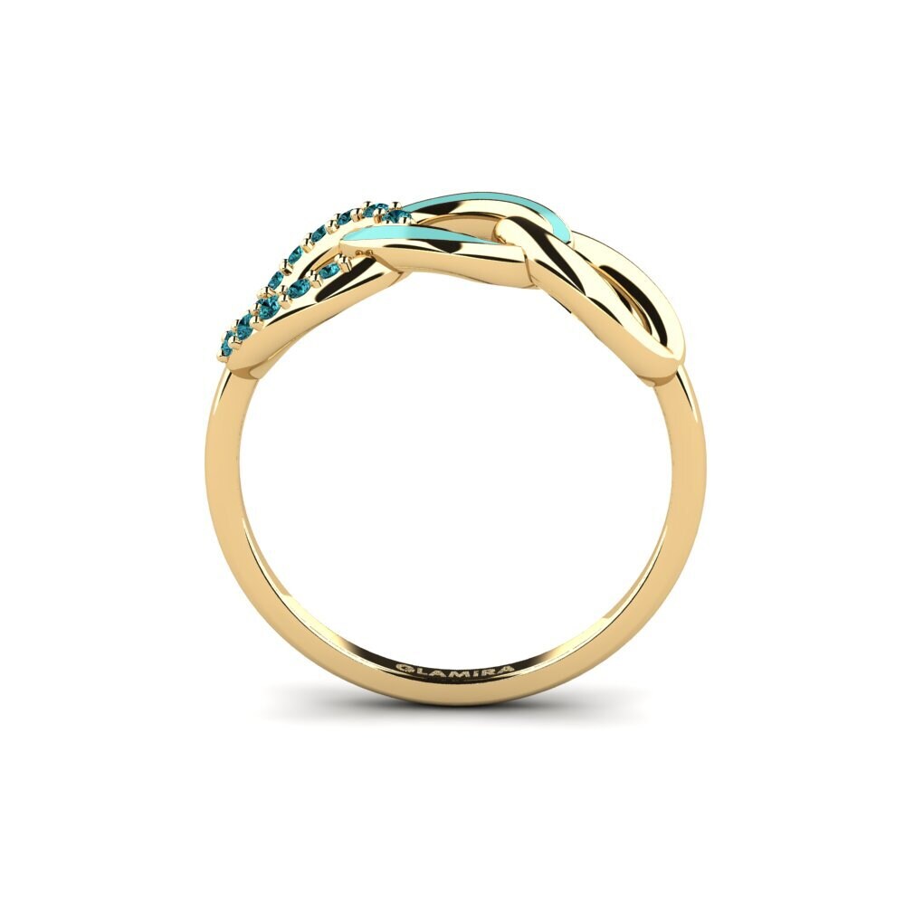 Diamante Azul Anel Kotala