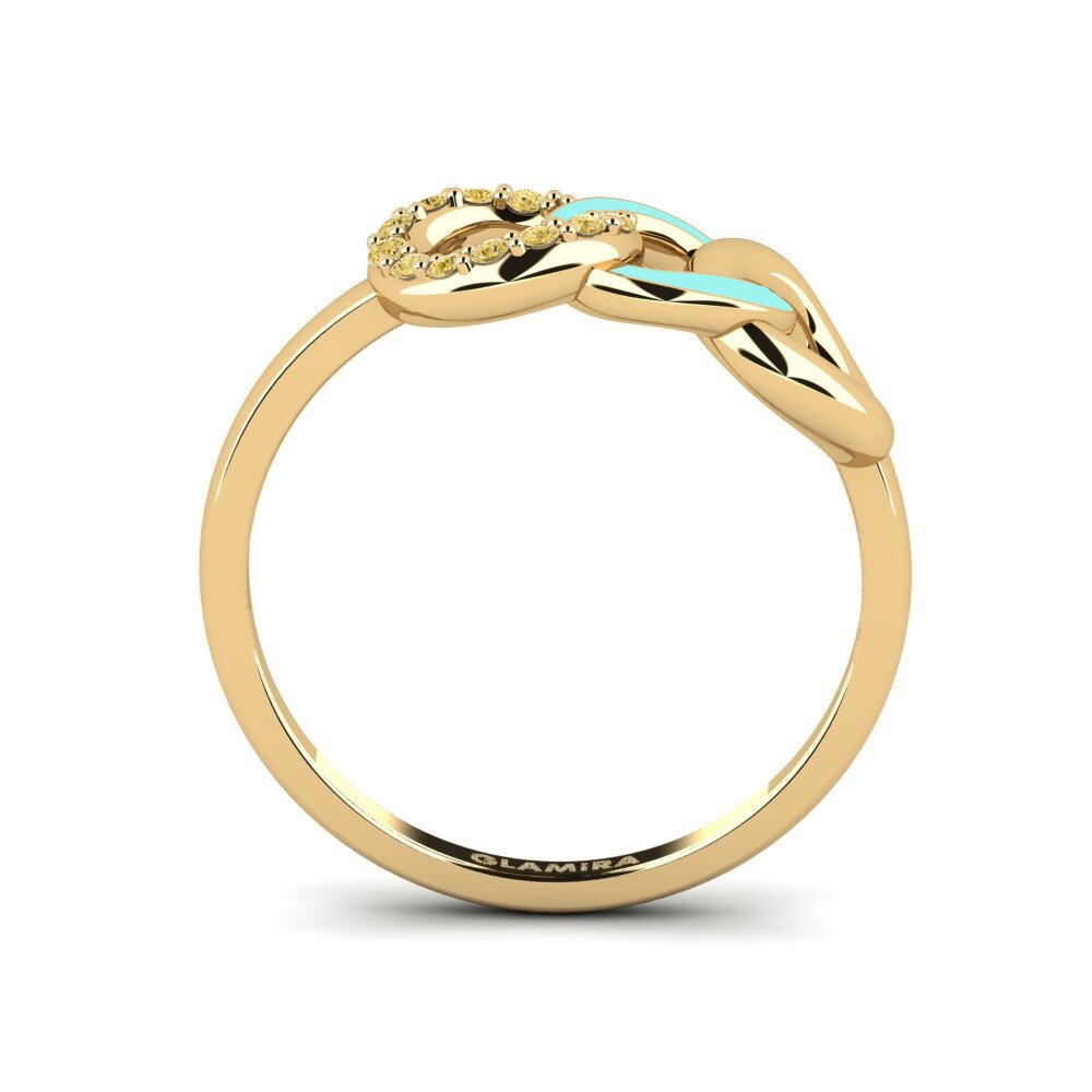 Gelber Diamant Ring Visualizza