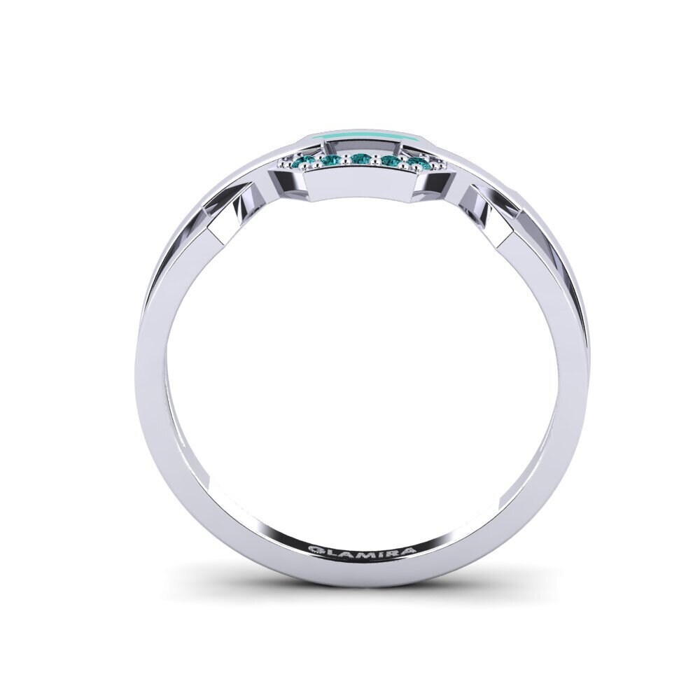 Diamante Azul Anel Weibdorn