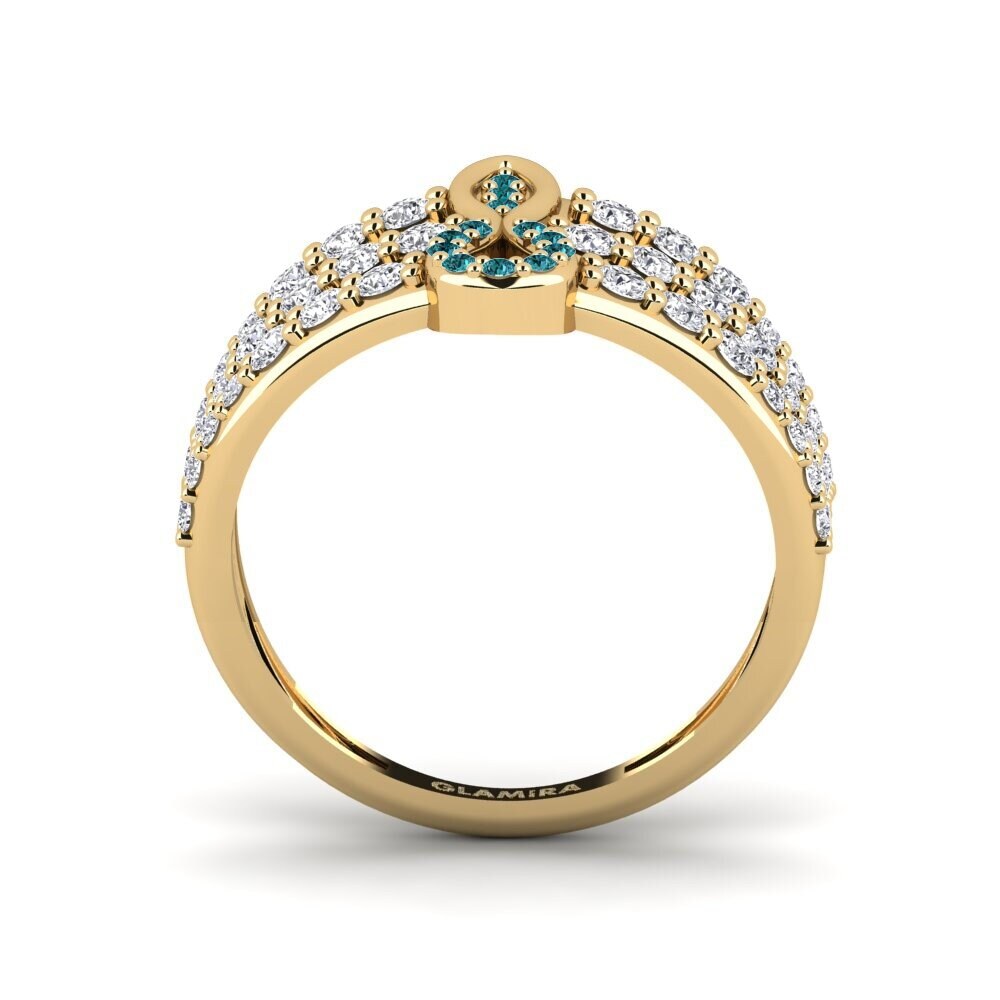 Diamante Azul Anel Xancira