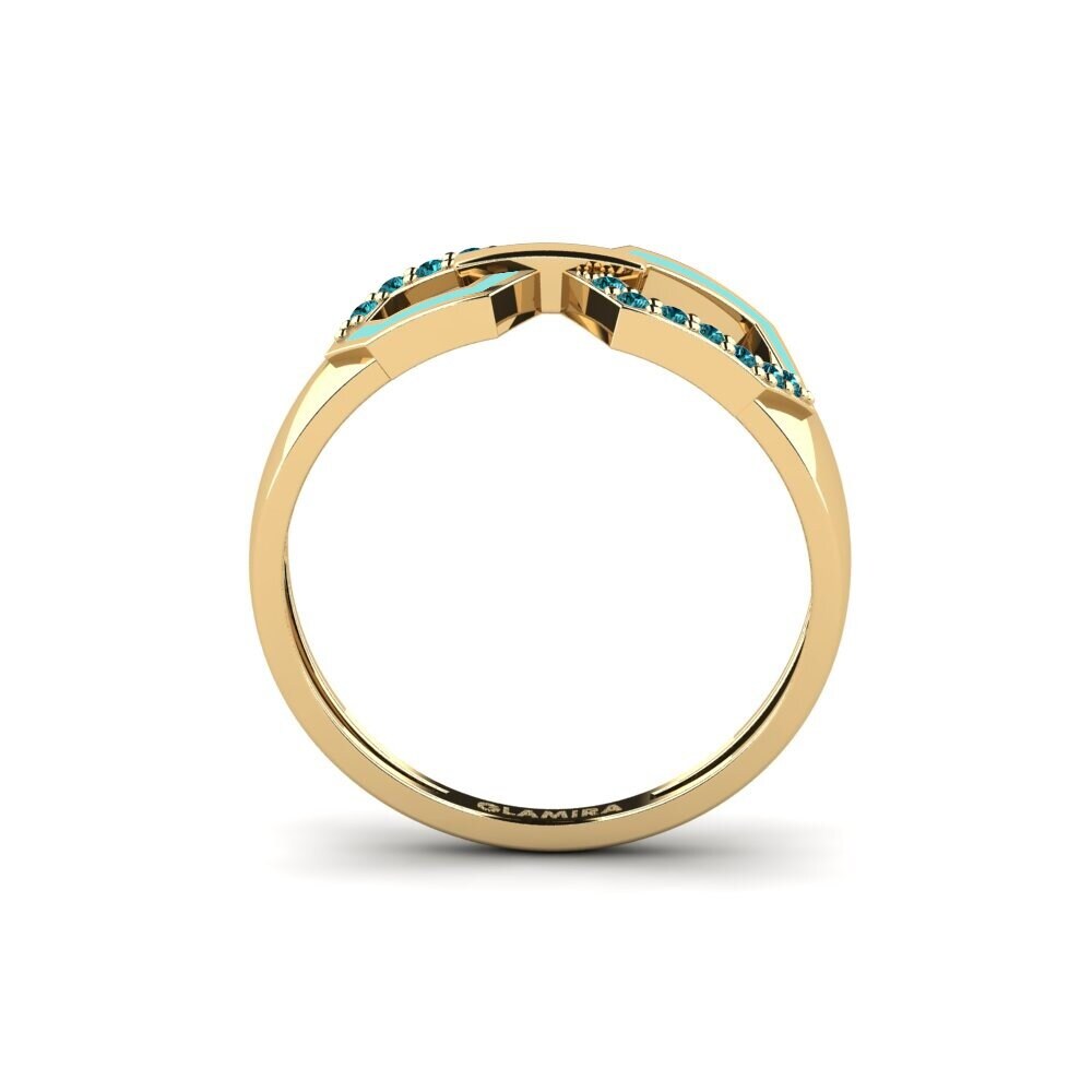 Diamante Azul Anel Beecho