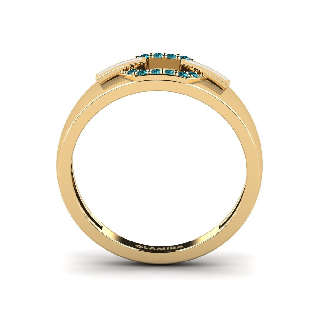 Diamante Azul Anel Buttercup