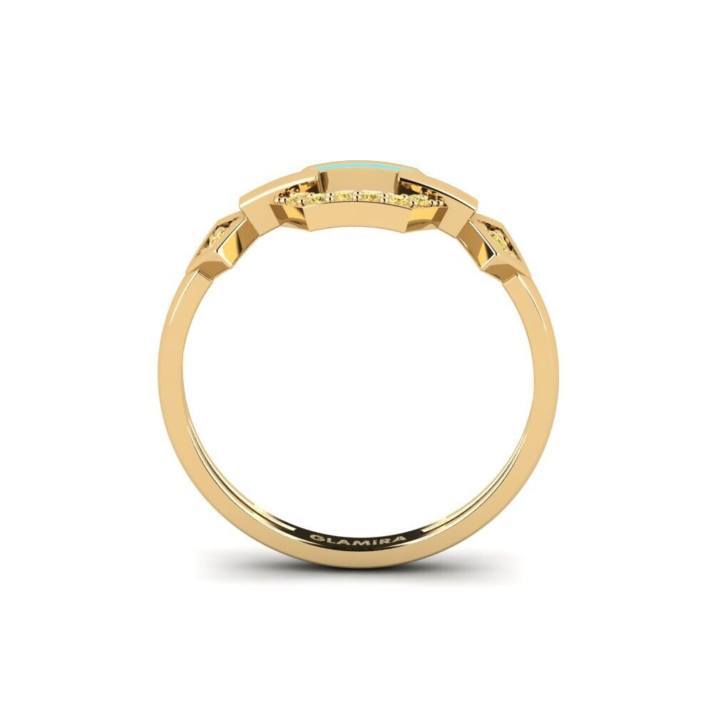 Gelber Diamant Ring Cedarser