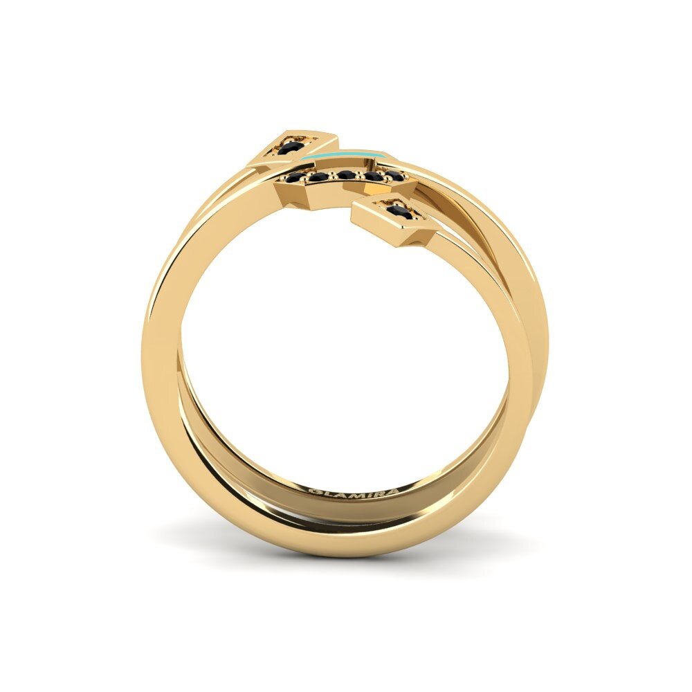 Black Sapphire Ring Centaurea