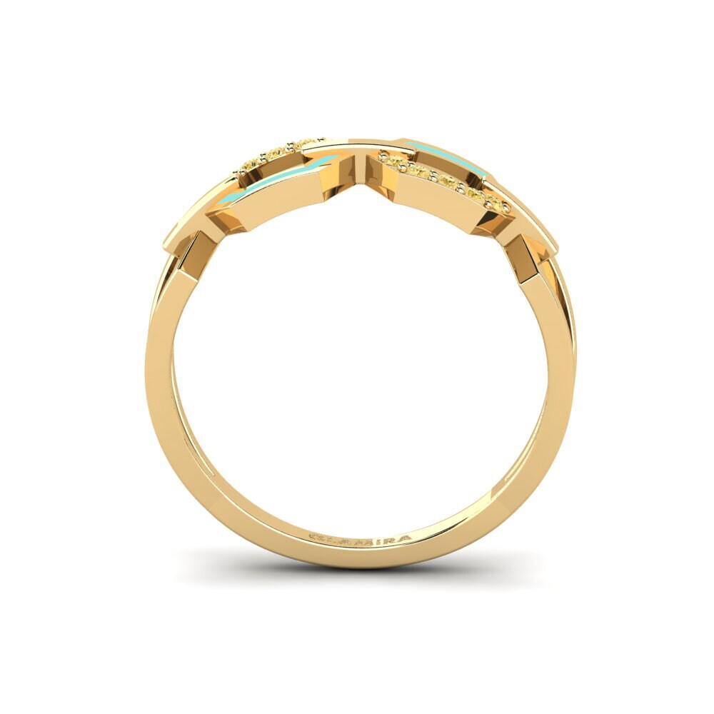 Gelber Diamant Ring Elmtre