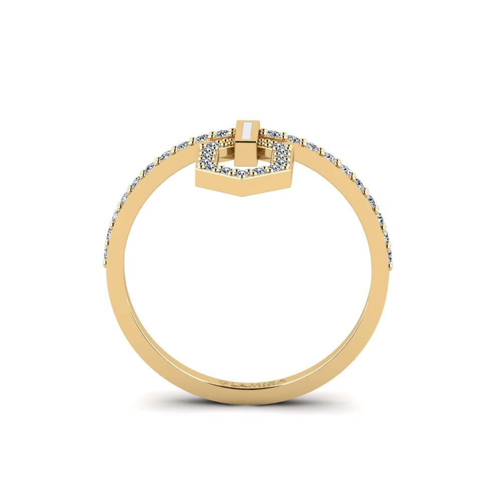 Zirkonia Stapelbarer Ring Fraxinun