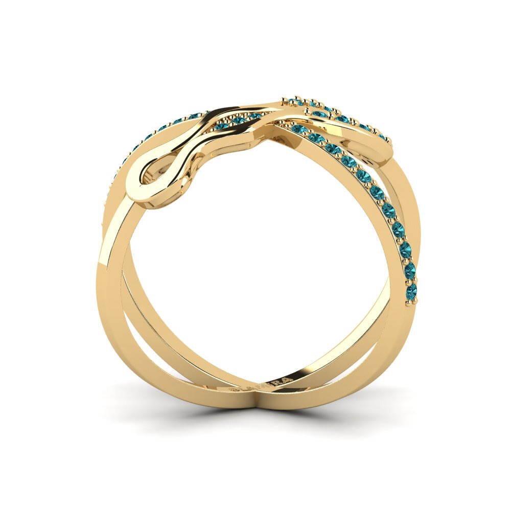 Diamante Azul Anel Gihty