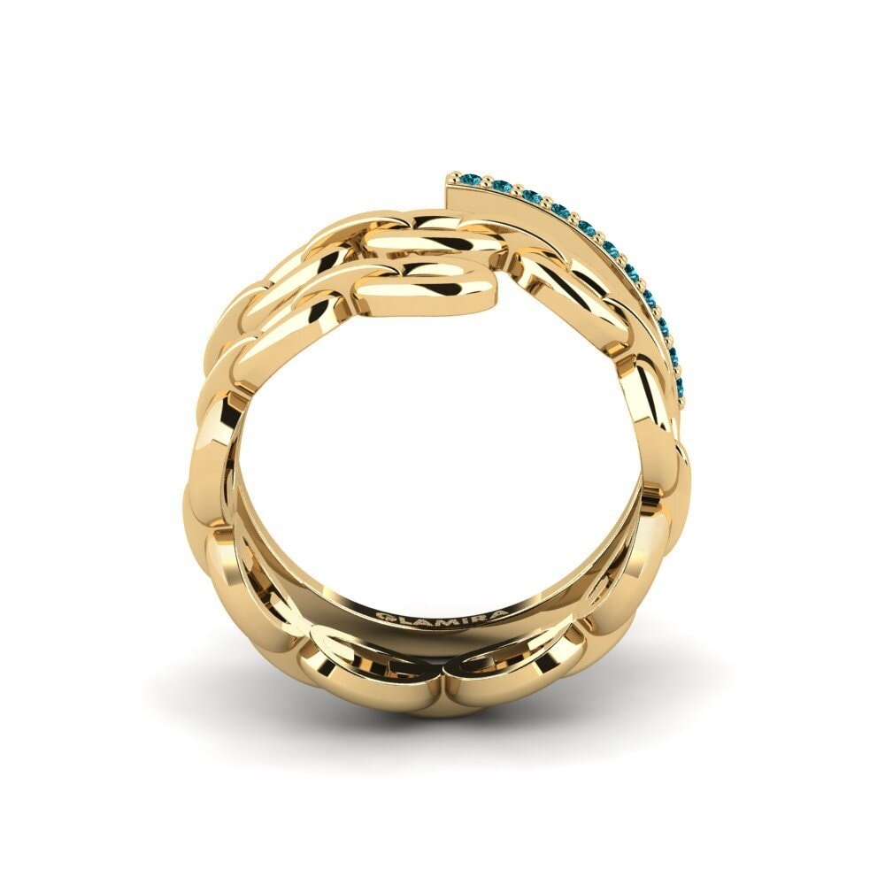 Diamante Azul Anel Hilimi