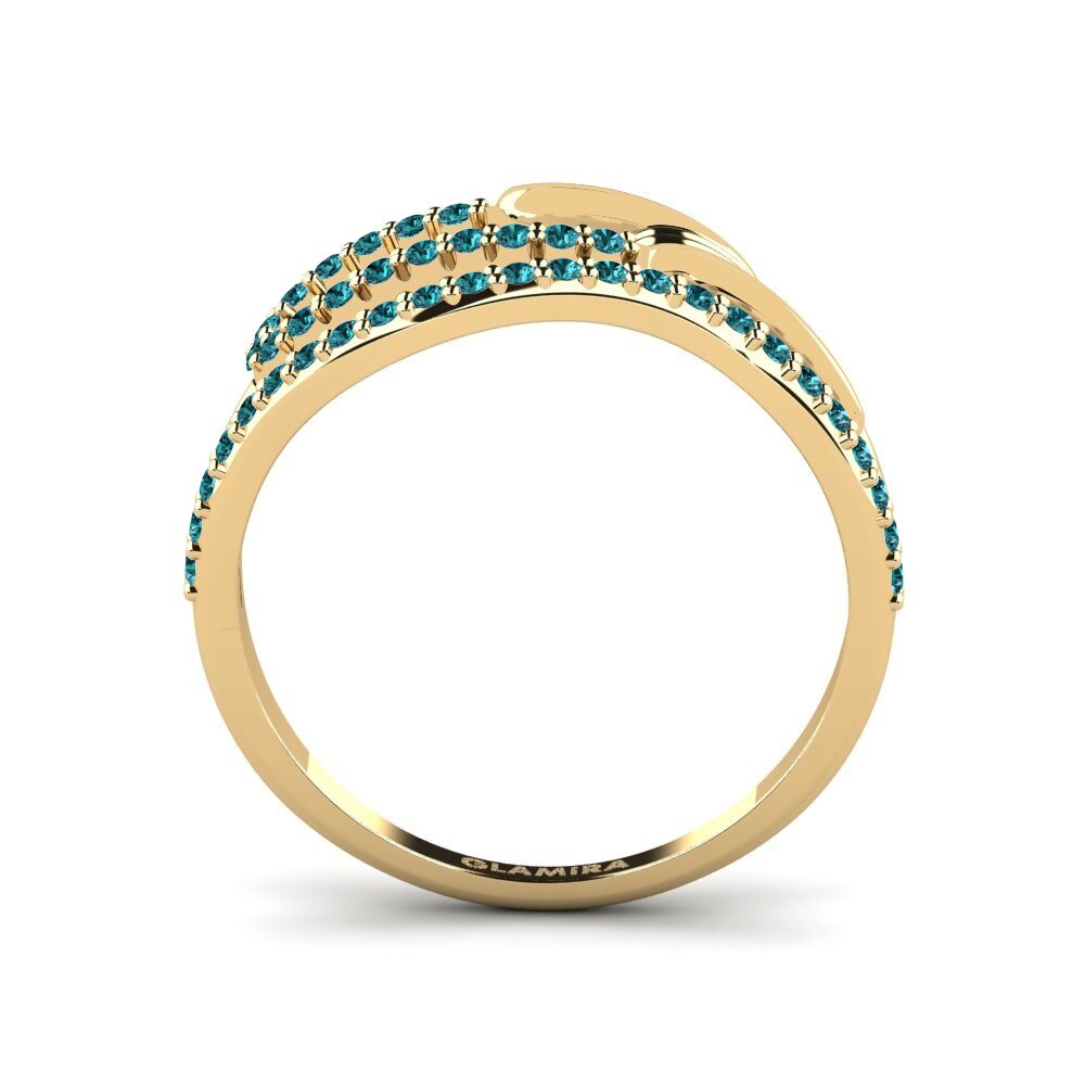 Diamante Azul Anel Mondegreen