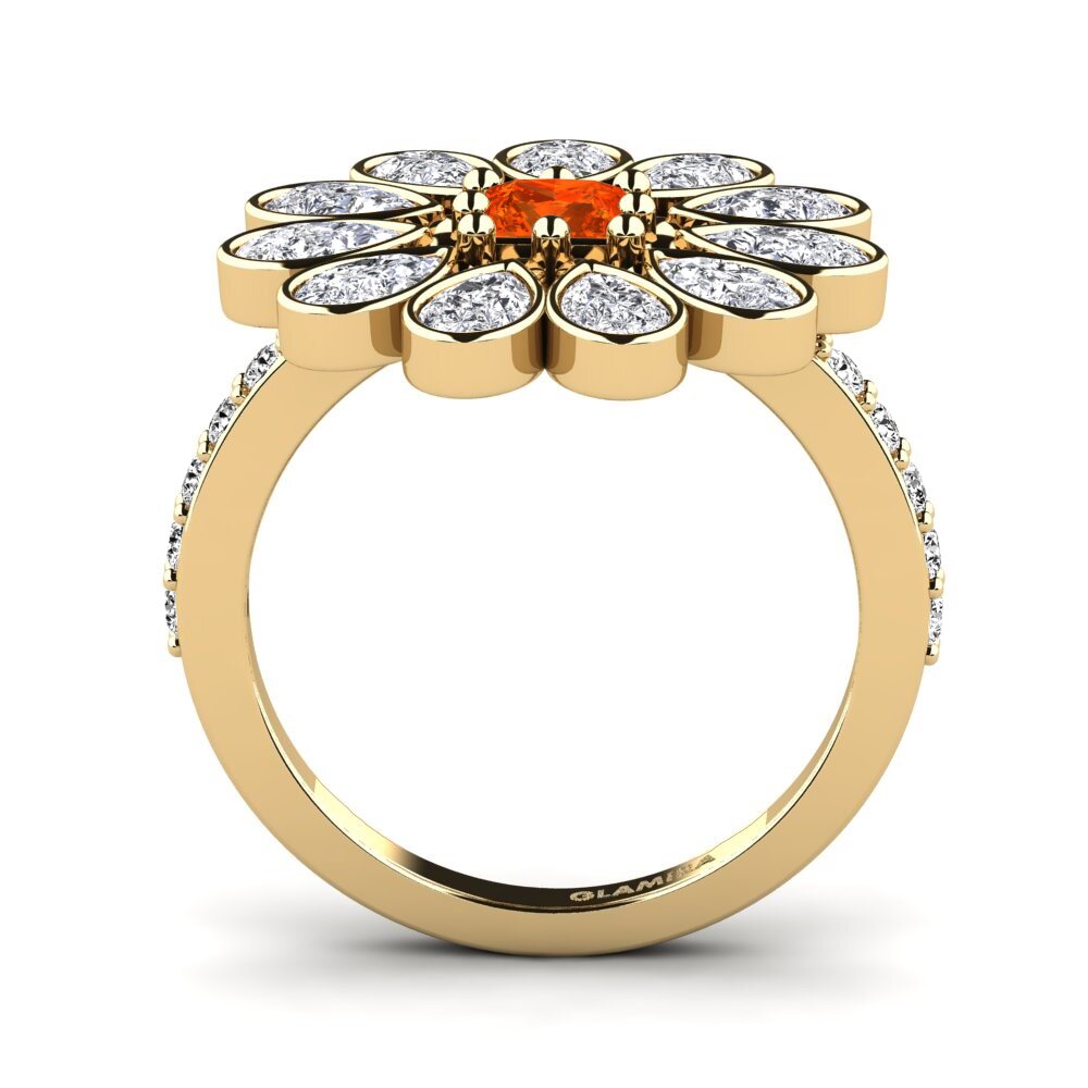 Ópalo Fuego Anillo Dueta