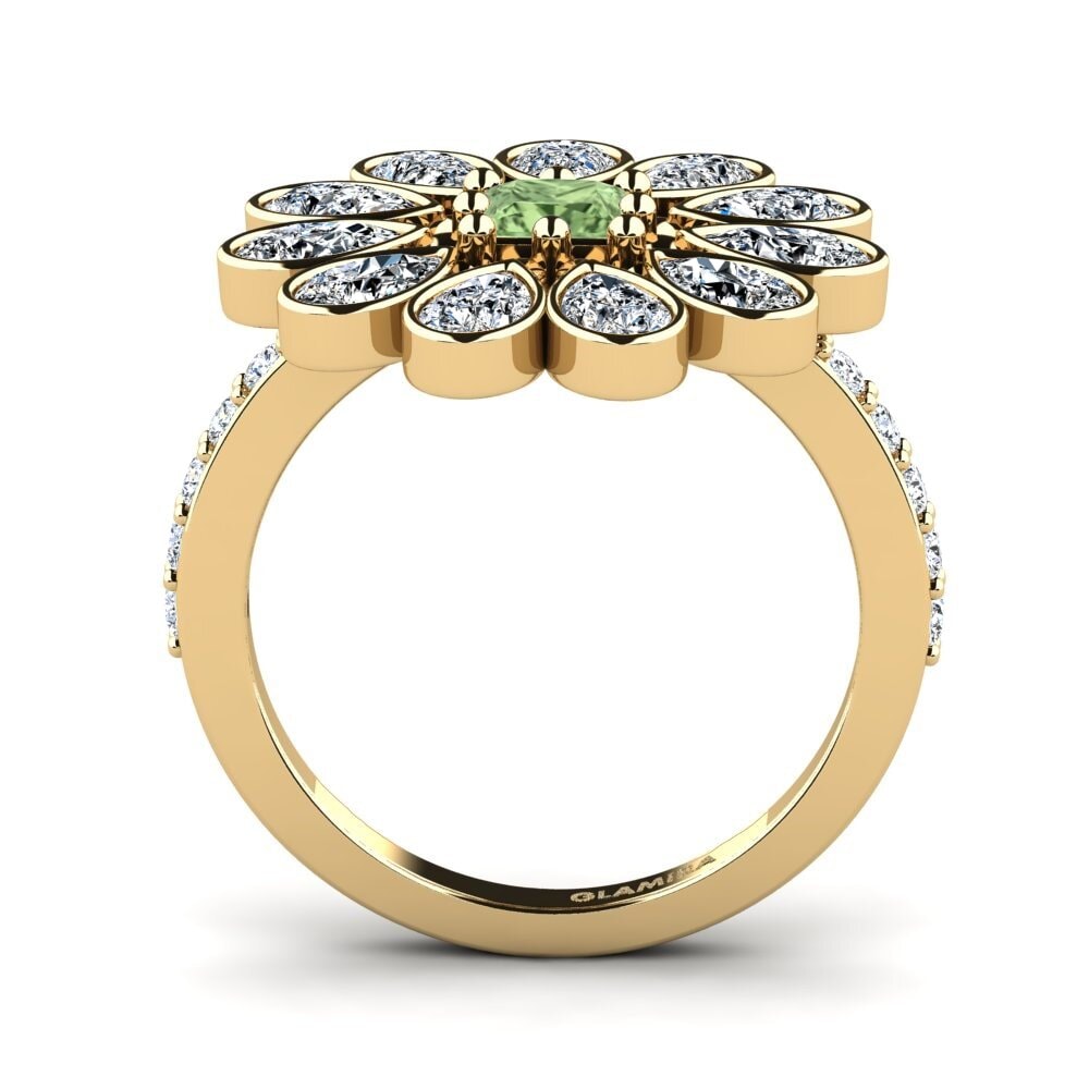 Green Sapphire Ring Dueta