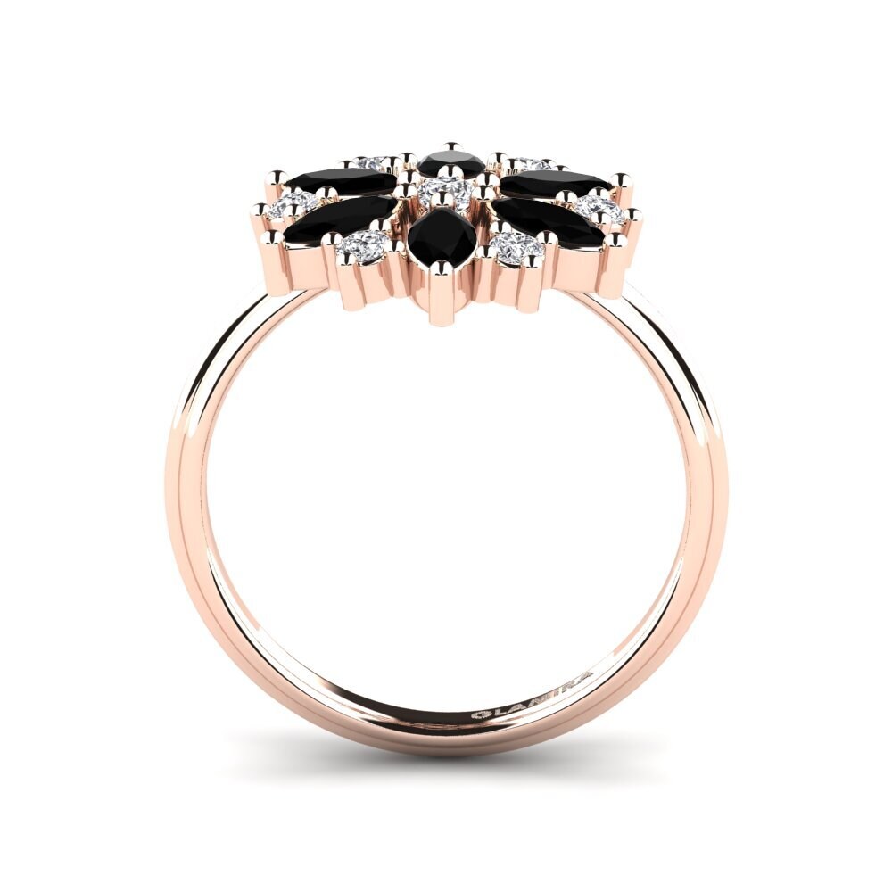 Zafiro negro Anillo Edwea