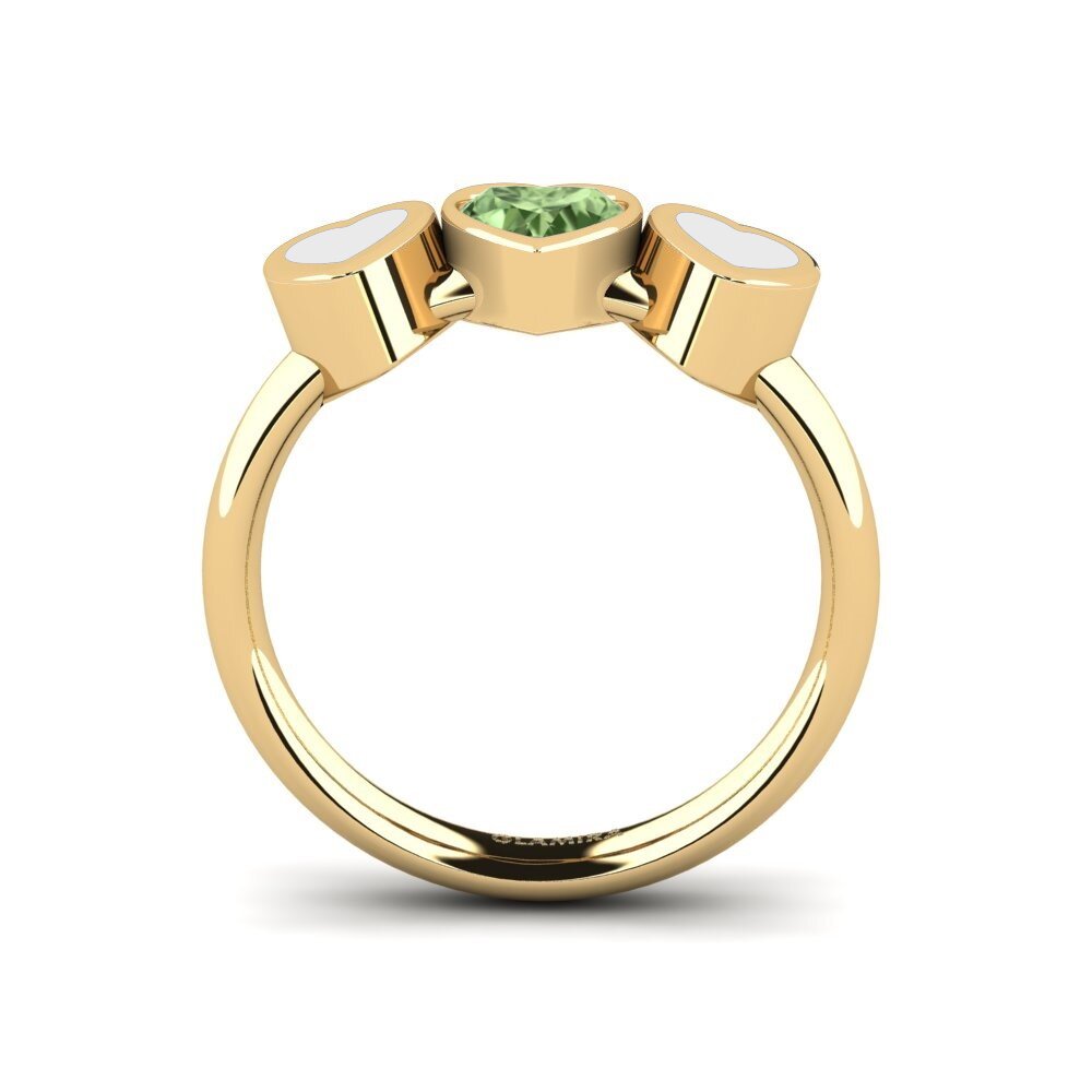Zafiro Verde Anillo Esskop