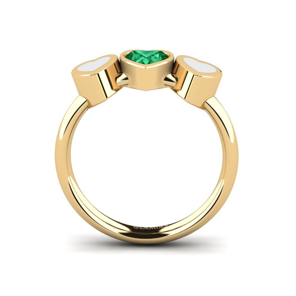 Smaragd (im Labor gezüchtet) Ring Esskop