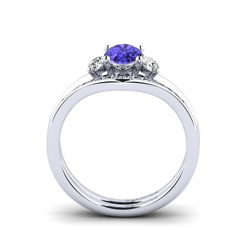 Tanzanite Anel Empilhável Guluve - SET