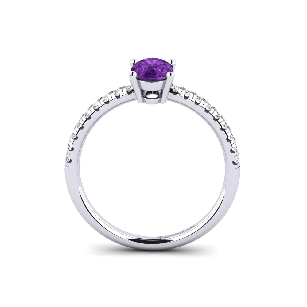 Amethyst Engagement Ring Rokh