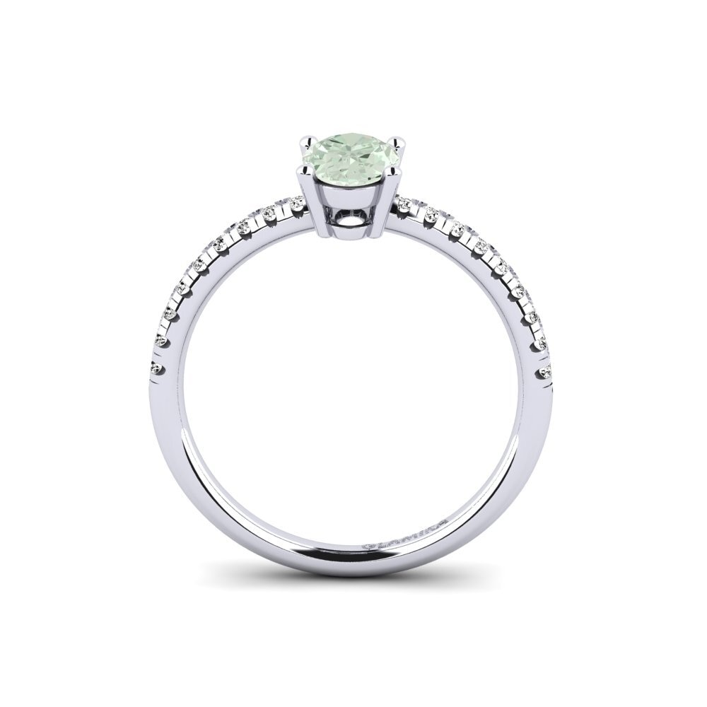 Amatista verde Anillo de compromiso Rokh