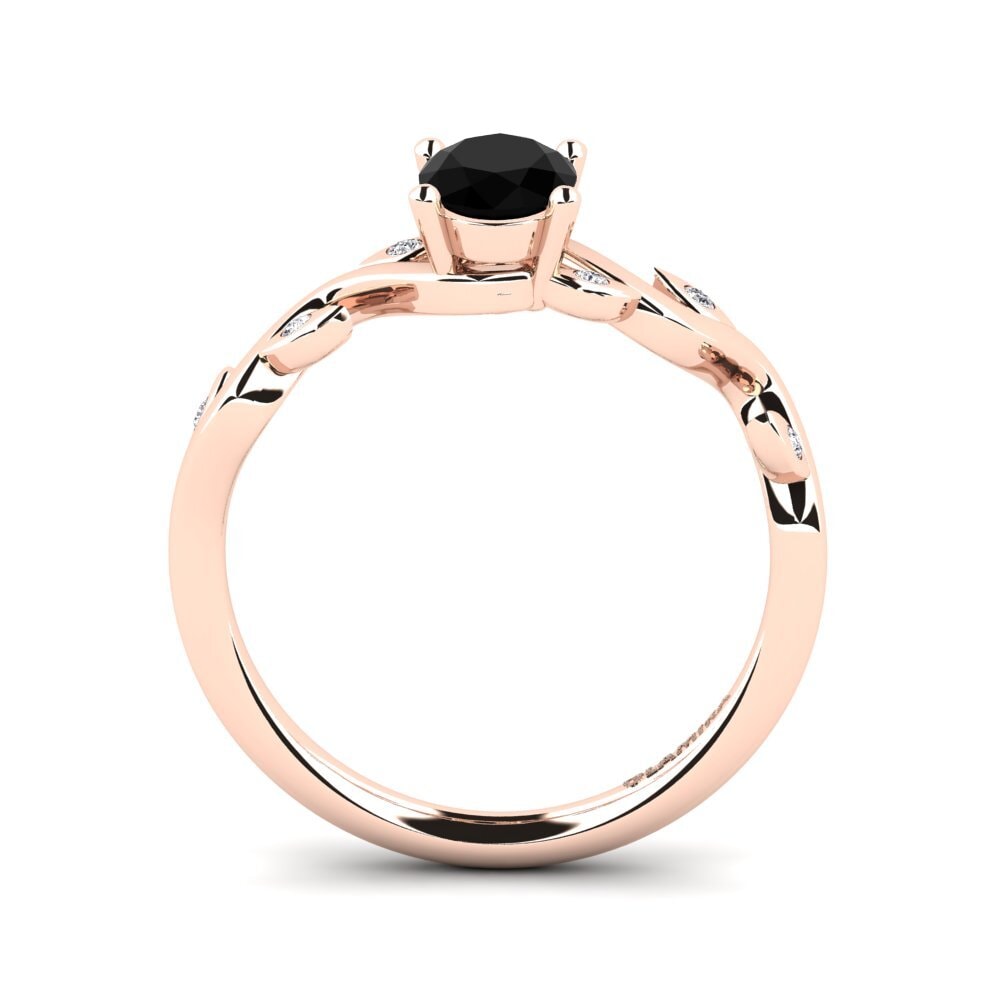 Black Diamond Engagement Ring Shasha