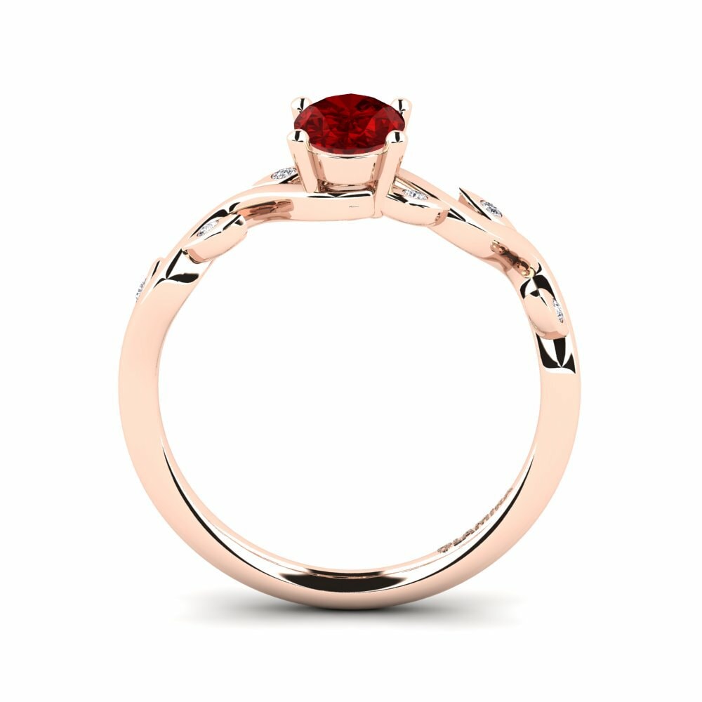Ruby (Lab Created) Engagement Ring Shasha
