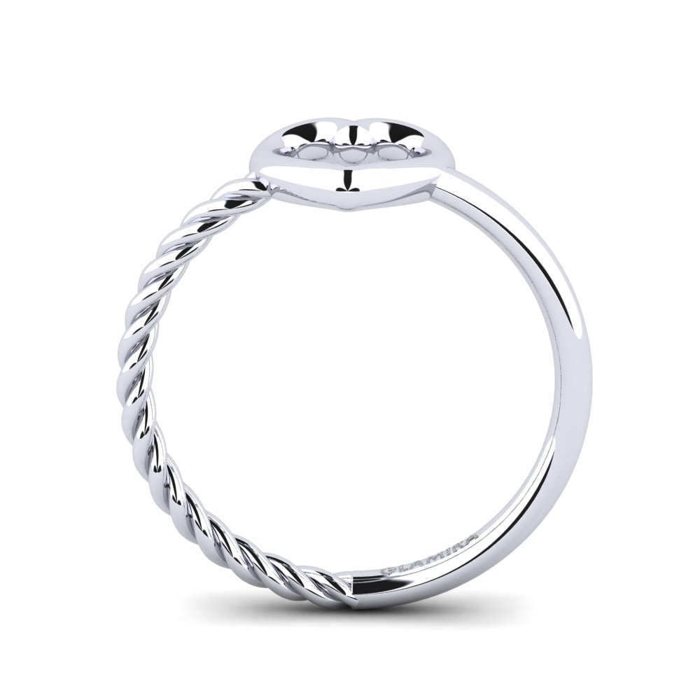 9k White Gold Pinky Ring Cgunnig