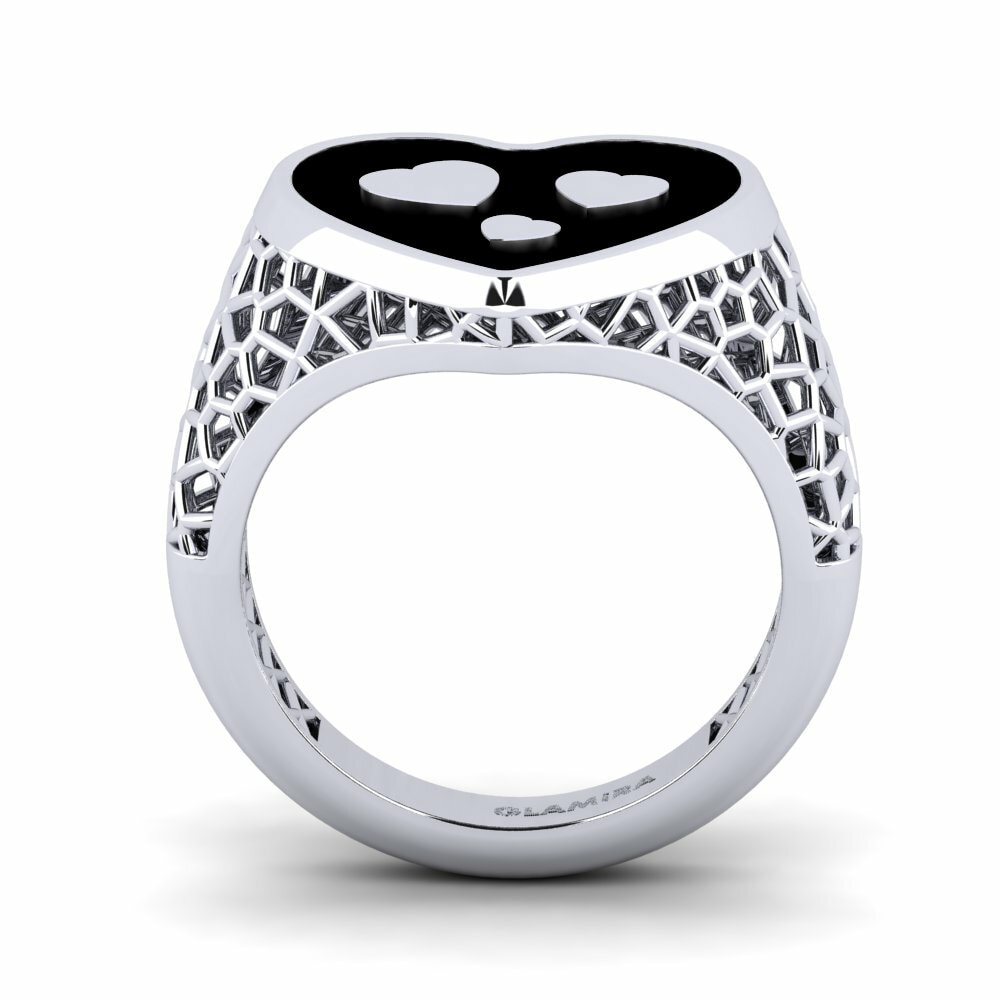 18k White Gold Pinky Ring Fitten