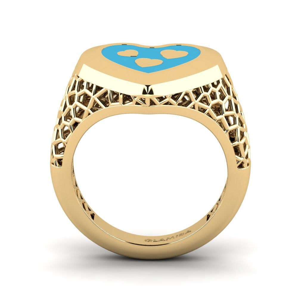 9k Oro Amarillo Anillo meñique Longenc