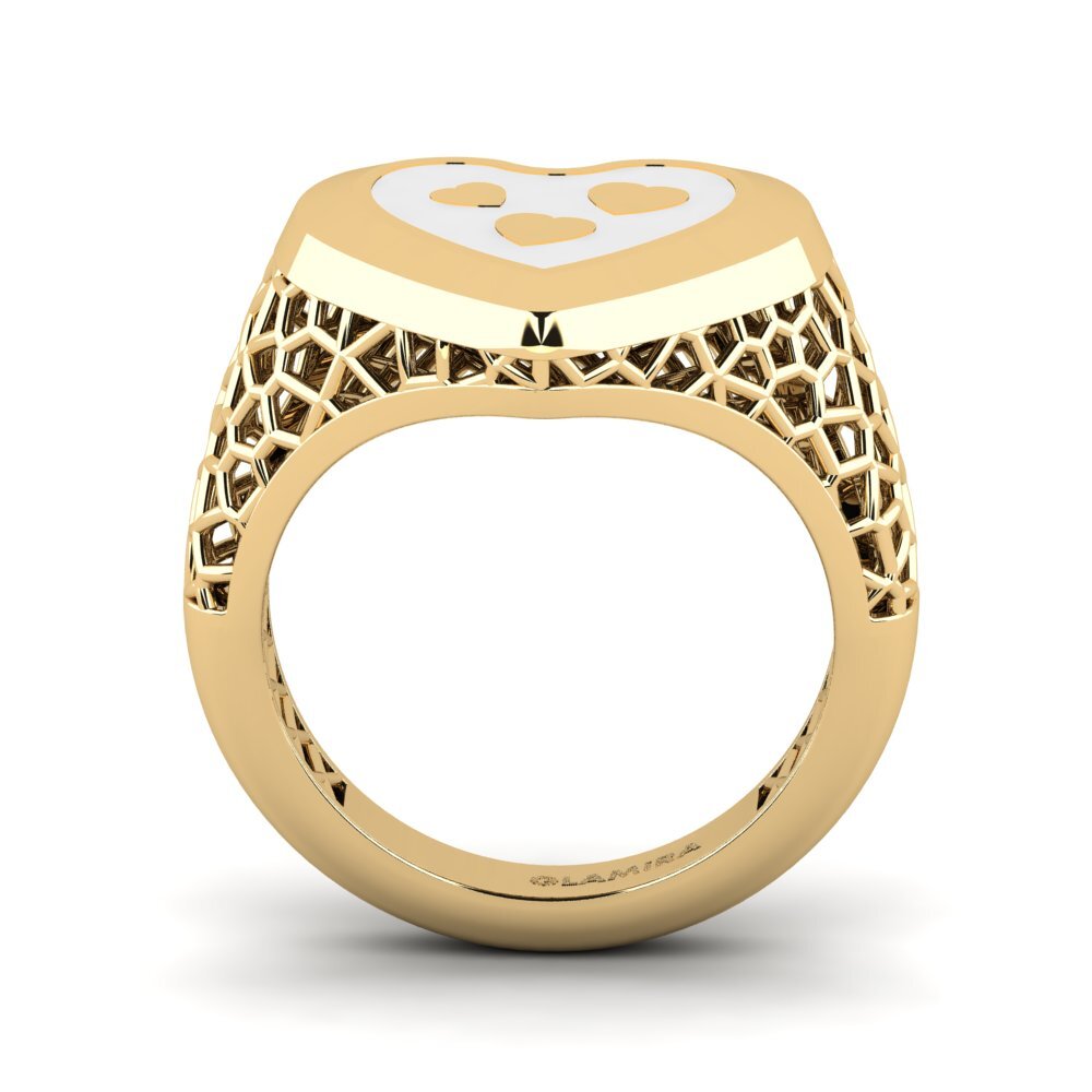 Gelbgold 750 Pinker Ring Longenc