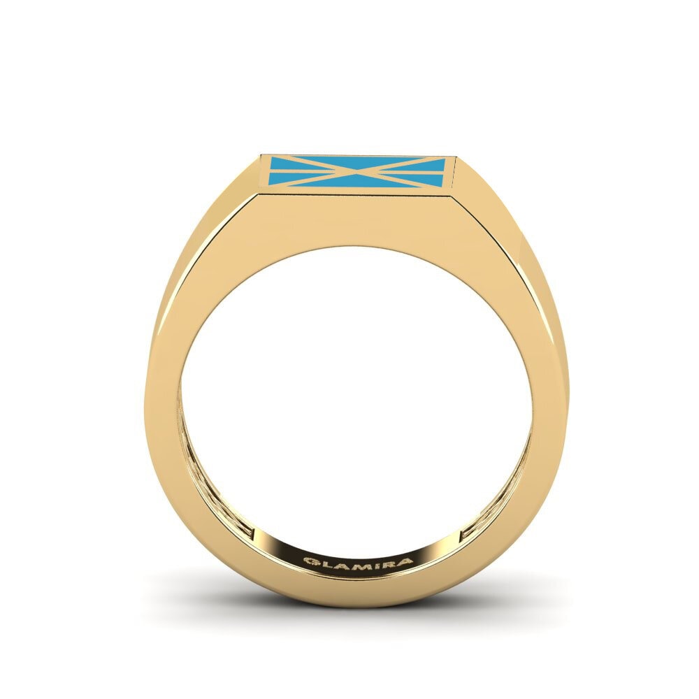 9k Oro Amarillo Anillo meñique Nurbil