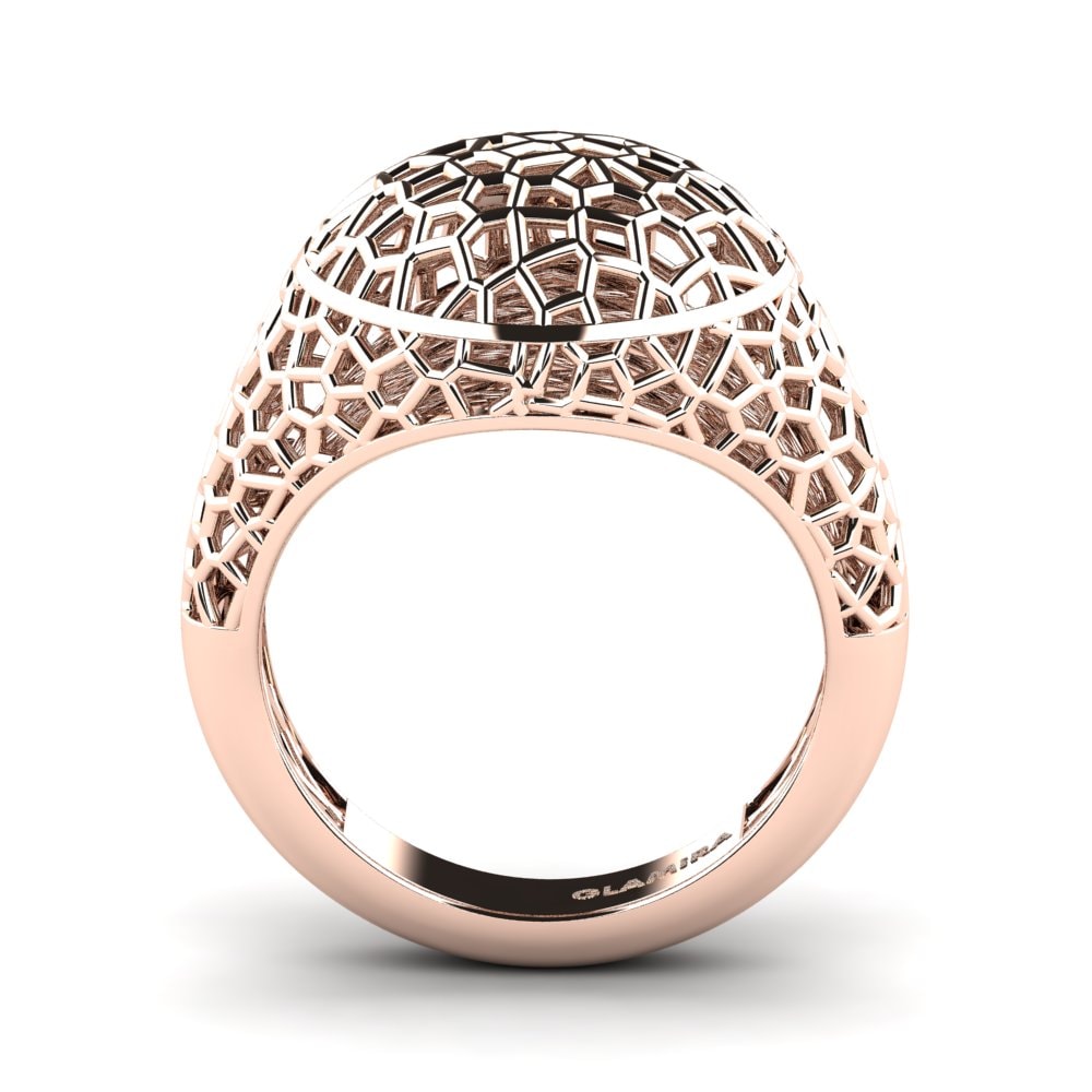 14k Oro Rosa Anillo meñique Ofge