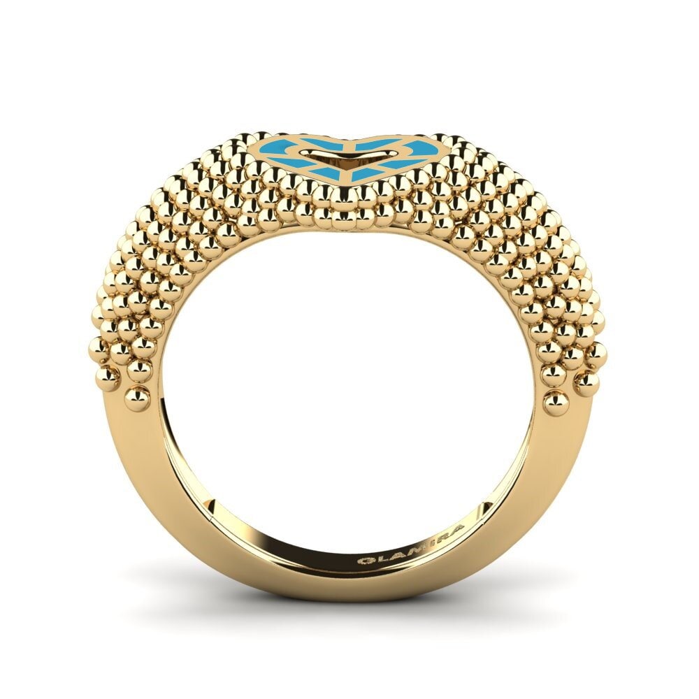 9k Oro Amarillo Anillo meñique Taldi