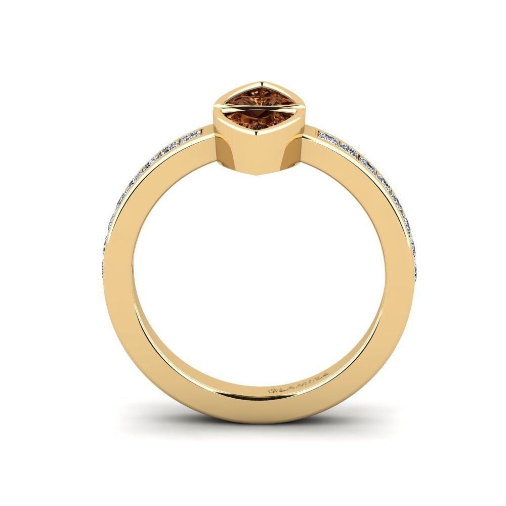 Diamante café Anillo Onfundat