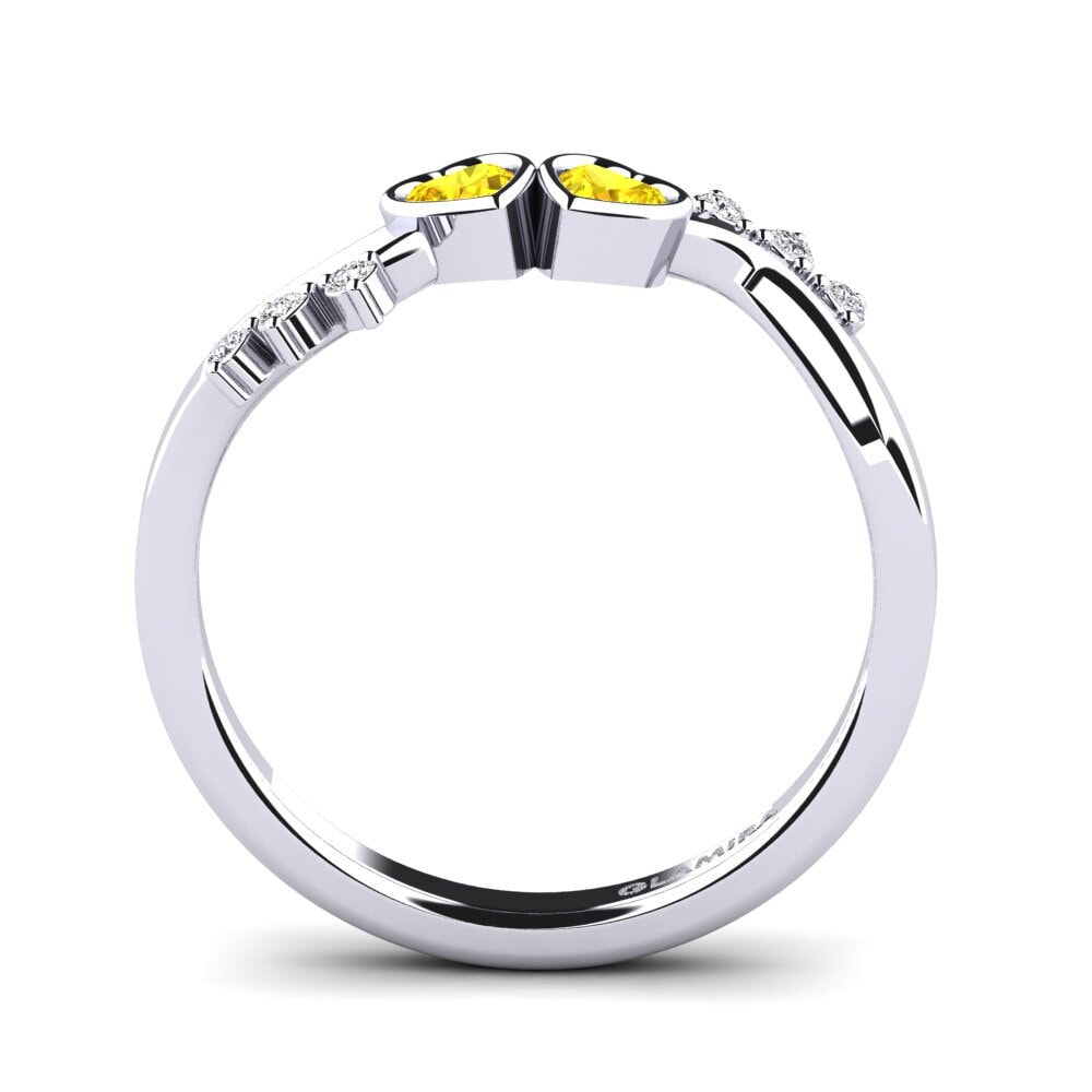 Yellow Sapphire Women's Promise Ring Marrifest