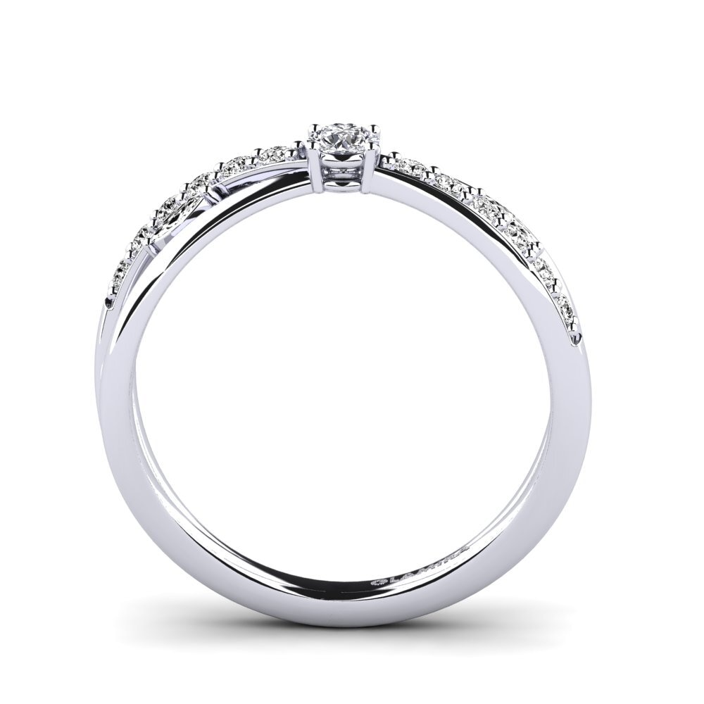 Moissanita Anillo promesa mujer Onen
