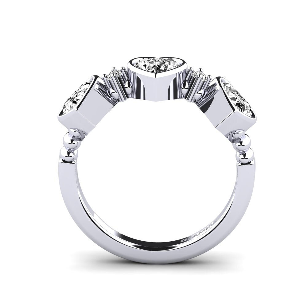 Moissanita Anillo promesa mujer Osedr