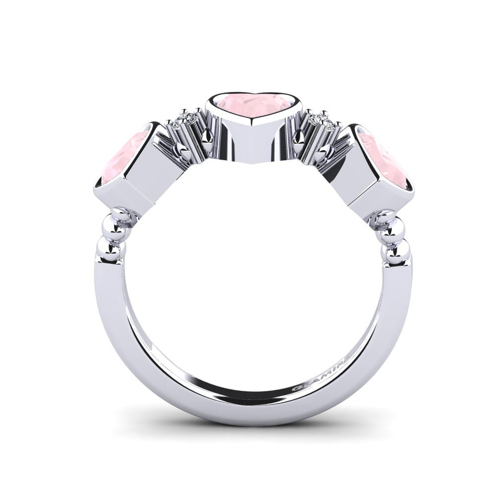 Rose Quartz Women's Promise Ring Osedr