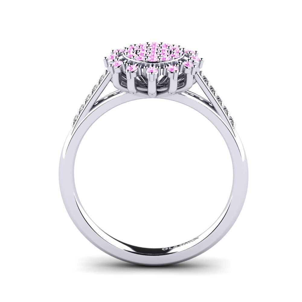 Zafiro Rosado Anillo promesa mujer Owulle
