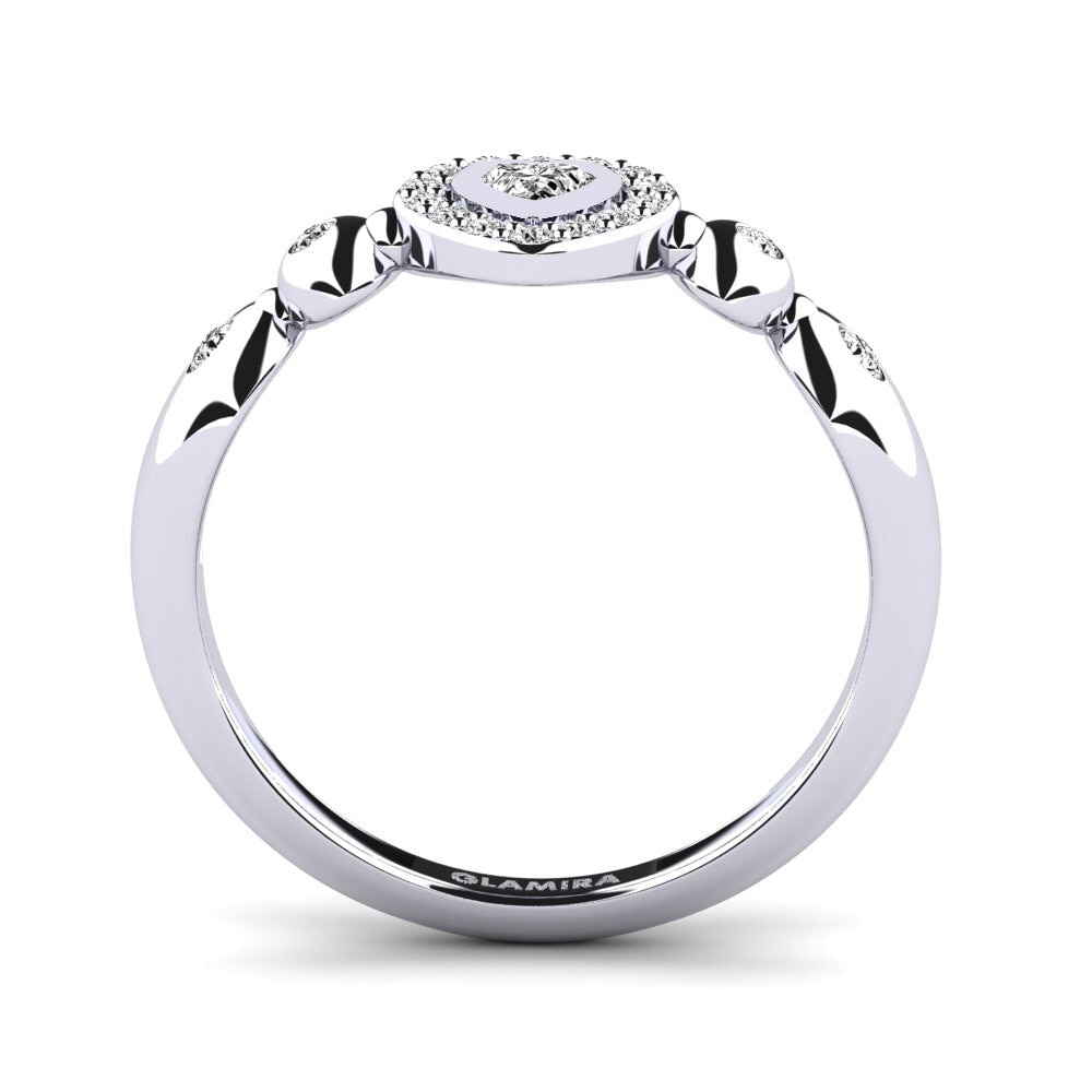 Moissanita Anillo promesa mujer Pavina