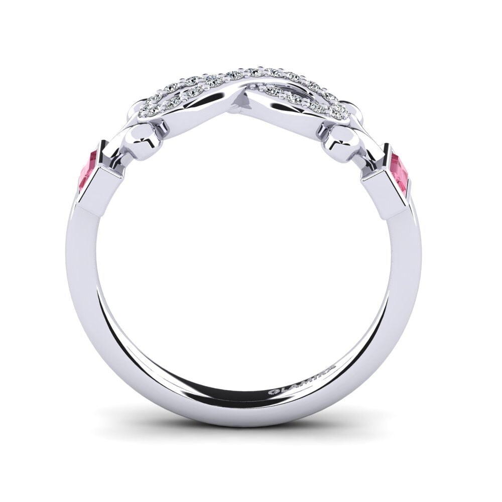 Zafiro Rosado Anillo promesa mujer Psiathoa