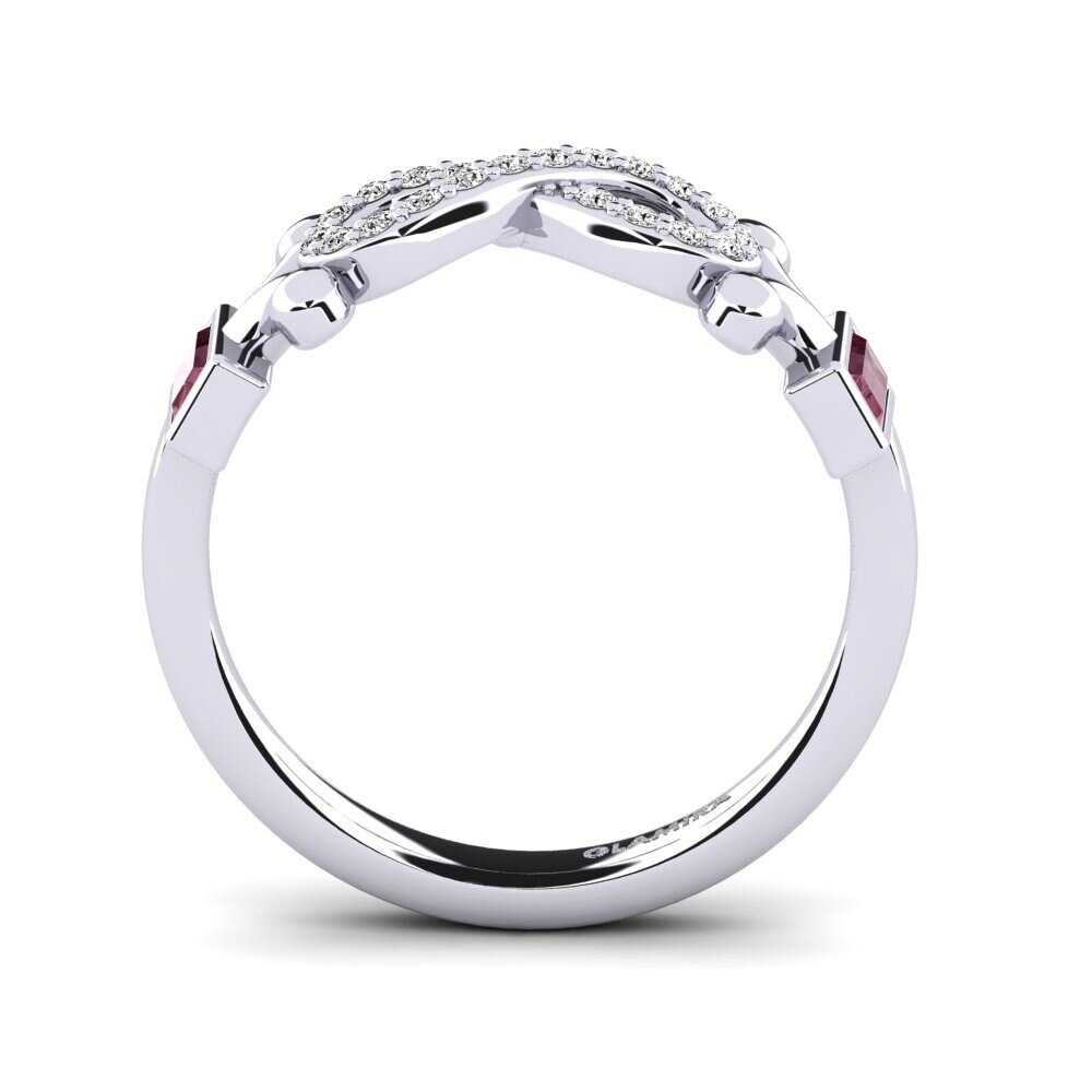 Rhodolite Garnet Women's Promise Ring Psiathoa